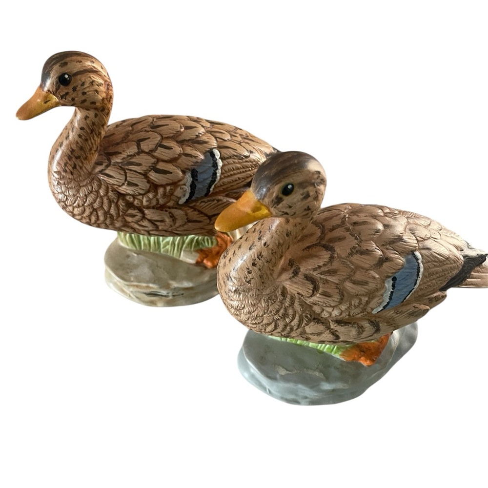 Vintage Ceramic Duck Figures -set of 2
